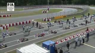 CIK FIA EUROPEAN CHAMPIONSHIP 2014 EVENT 4 ROUND 2 ACADEMY TROPHY  KZ FINAL HD [upl. by Afirahs270]