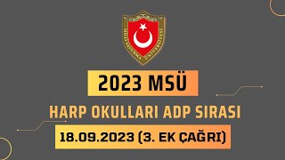 2023 Harp Okulları ADP Ek Çağrıları 3 Gün 2023msü msüadp2023 msüadp [upl. by Tacye]