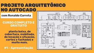 1  Apresentação do Projeto Arquitetônico de uma Casa Térrea [upl. by Kernan]