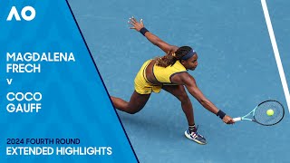 Magdalena Frech v Coco Gauff Extended Highlights  Australian Open 2024 Fourth Round [upl. by Linden237]