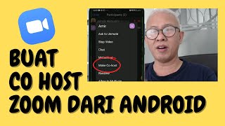 CARA MEMBUAT CO HOST ZOOM DARI ANDROID [upl. by Margery]