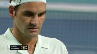 Roger Federer v Denis Shapovalov Best Shots and Rallies  Miami Open 2019 [upl. by Ferriter532]