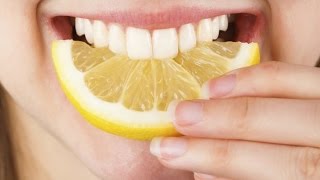 Whitening Teeth At Home remedies With Baking Soda And Lemon  works 100   only 3 minutes [upl. by Ajiam]