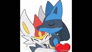 Cinderace and Lucario [upl. by Ahsatsan]