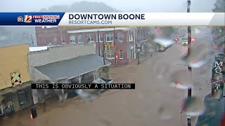 Boone NC Inundated with flooding [upl. by Jehiah]