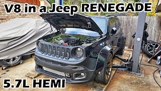 HEMI Swap Jeep Renegade pt 30 Going Back Together [upl. by Elttil]