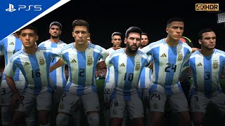 FC 25  Marocco vs Argentina Ft Messi Hakimi amp Ziyech  Friendly Match 2425 I PS5™ 4K60 [upl. by Otsirave]