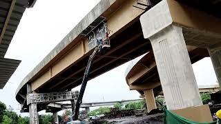 AiroliKatai Elevated roadShilphata Bridge in Final stage [upl. by Terces408]