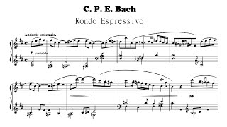 C P E Bach  Rondo espressivo from Sonata in B minor H 245 [upl. by Ryle899]