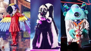 Top 10 GREATEST PERFORMANCES ON THE MASKED SINGER [upl. by Lehpar]