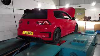 VW Golf R MK7 20 TSI 300BHP  Custom Dyno Tuning  Decat Software  Pop amp Bang Overrun [upl. by Hynes]