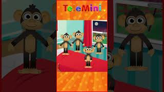 Five Little Monkeys Jumping on the Bed  Tele Mini Nursery Rhymes amp Kids Songs [upl. by Orazio154]