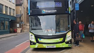 Nice ride on stagecoach Volvo BZL DD 86014 BV23 NZF on route Pr3 to Cambridge [upl. by Anissa]