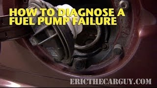 How To Diagnose A Fuel Pump Failure  EricTheCarGuy [upl. by Acinom]