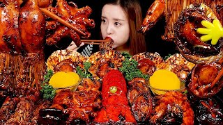 JAPONESA COZINHANDO E COMENDO FRUTOS DO MAR ASMR DE COMIDA [upl. by Aisilef219]