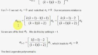 M4 Legendre Polynomials [upl. by Ogilvie597]