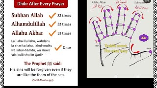 Dhikr Subhan Allah 33 Alhamdullilah 33 Allahu Akbar 34trendingallah [upl. by Renrut]