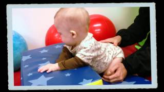 Baby Born With Down Syndrome Using Slide At Physical Therapy For The First Time [upl. by Nocaj]