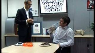 Most Jaffa Cakes eaten in one minute  Guinness World Records [upl. by Nipha779]