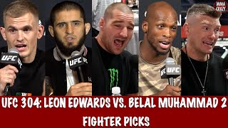 UFC 304 Leon Edwards vs Belal Muhammad 2 Fighter Picks [upl. by Ellynn]