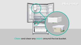 Hisense Refrigerator  Ice Maker Troubleshooting Tips [upl. by Weide]