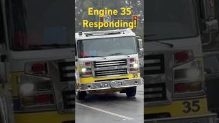 FIRST CATCH Ventura County Fire Department Engine 35  E35  Responding to a Fire Alarm vcfd [upl. by Rumilly]