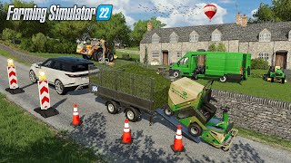 Eparage daccotement Ramassage de poubelles amp Tonte de jardin  Farming Simulator 22 Paysagiste [upl. by Rebhun910]