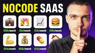 15 Profitable NOCODE SAAS Ideas You Can Build Solo In 2024 [upl. by Christoforo704]