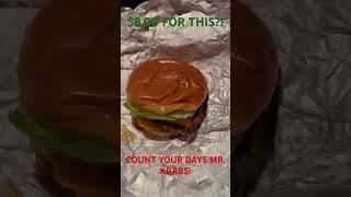 20 Second ReviewRant of the Krabby Patty From Wendy’s [upl. by Thinia]