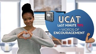 UCAT 2020  Last minute tips for exam day  words of encouragement you got this [upl. by Notserk]