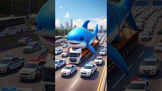 ❤️ Evolution of Catapillar Big Shark Transporting In Truck 🥰 2 cat cute love shorts [upl. by Sisely]