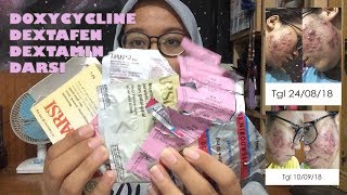 REVIEW OBAT MINUM UNTUK JERAWAT Doxycycline Dextafen Dextamine Darsi  RADANG KULIT [upl. by Vasiliu]