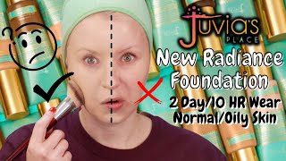 TESTING NEW Juvias Place I AM MAGIC NATURAL RADIANCE FOUNDATION  2 Day Wear  Review [upl. by Ahslek]