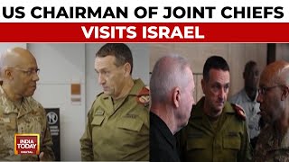 Israel War Chairman Of US Joint Chiefs Of Staff Visits Israel Meets Defence Minister amp Officials [upl. by Eiuol294]