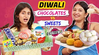 Desi Vs Videshi Sweets Challenge  Mithai vs Chocolate  CookWithNisha [upl. by Ase233]