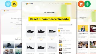 How to Create a eCommerce Website using React JS  React ecommerce website [upl. by Dihahs]