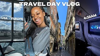 TRAVEL DAY VLOG  flying to Spain  airport vlog [upl. by Retrac617]