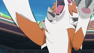 Pokemon Battle  Incineroar vs Dusk Lycanroc [upl. by Ortrude]