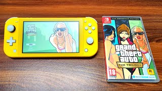 GTA TRILOGY  San Andreas Gameplay  Nintendo Switch Lite [upl. by Bloem448]