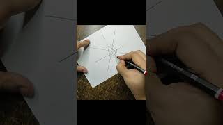 Easy Drawing and Sketch Ideas  Pencil and Markers StepbyStep Spiderweb Drawing Tutorial drawing [upl. by Herrera]