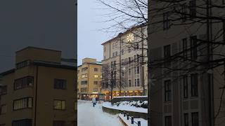 Winter Helsinki Finland snow travel music [upl. by Neztnaj]