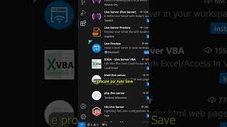 Extensão VS Code vscode html css js frontend webdeveloper webdesign programação liveserver [upl. by Cesaro]