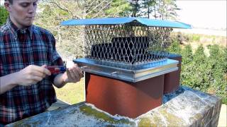 Installing a Top Mount Lyemance Damper and Chimney Cap [upl. by Novej]