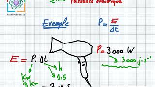 Puissance et energie electrique 2eme science et info [upl. by Ecaroh948]