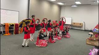 Kids practice video Uttarakhand folk 2024 India fest [upl. by Amerigo]