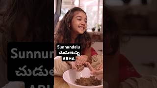 Allu Sneha Reddy and Arha making Sunnundalu alluarjun arha allusnehareddy [upl. by Padraic]