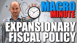 Macro Minute  Expansionary Fiscal Policy [upl. by Anola]