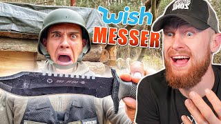 Billiges WISH Bushcraft MESSER im EXTREM TEST von Survival Mattin  Fritz Meinecke reagiert [upl. by Isidore]