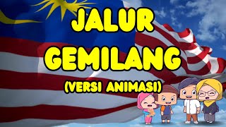 JALUR GEMILANG Animasi Dan Lirik  Lagu Kemerdekaan Patriotik  by Little Luth Animation [upl. by Alehcim]