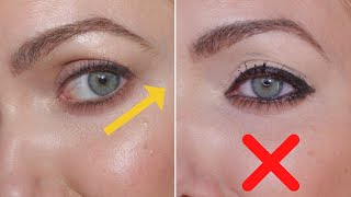 How to Lift Your Eyes with Eyeliner  Tips for Hooded or Downturned Eyes [upl. by Grigson]